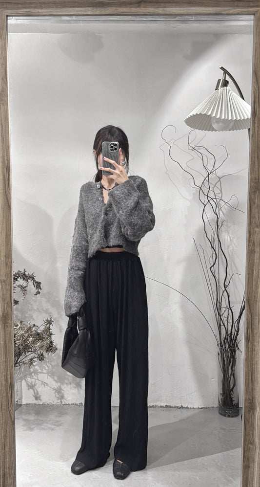 【包色の選!✨】Loose Fit Muffler/ Charcoal