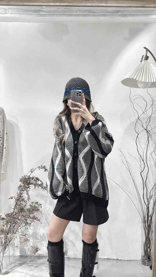 Geometric jacket / Black