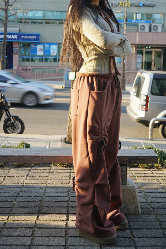 【🎀Balletcore-lover 請入! 】Bow Sweatpants / Red