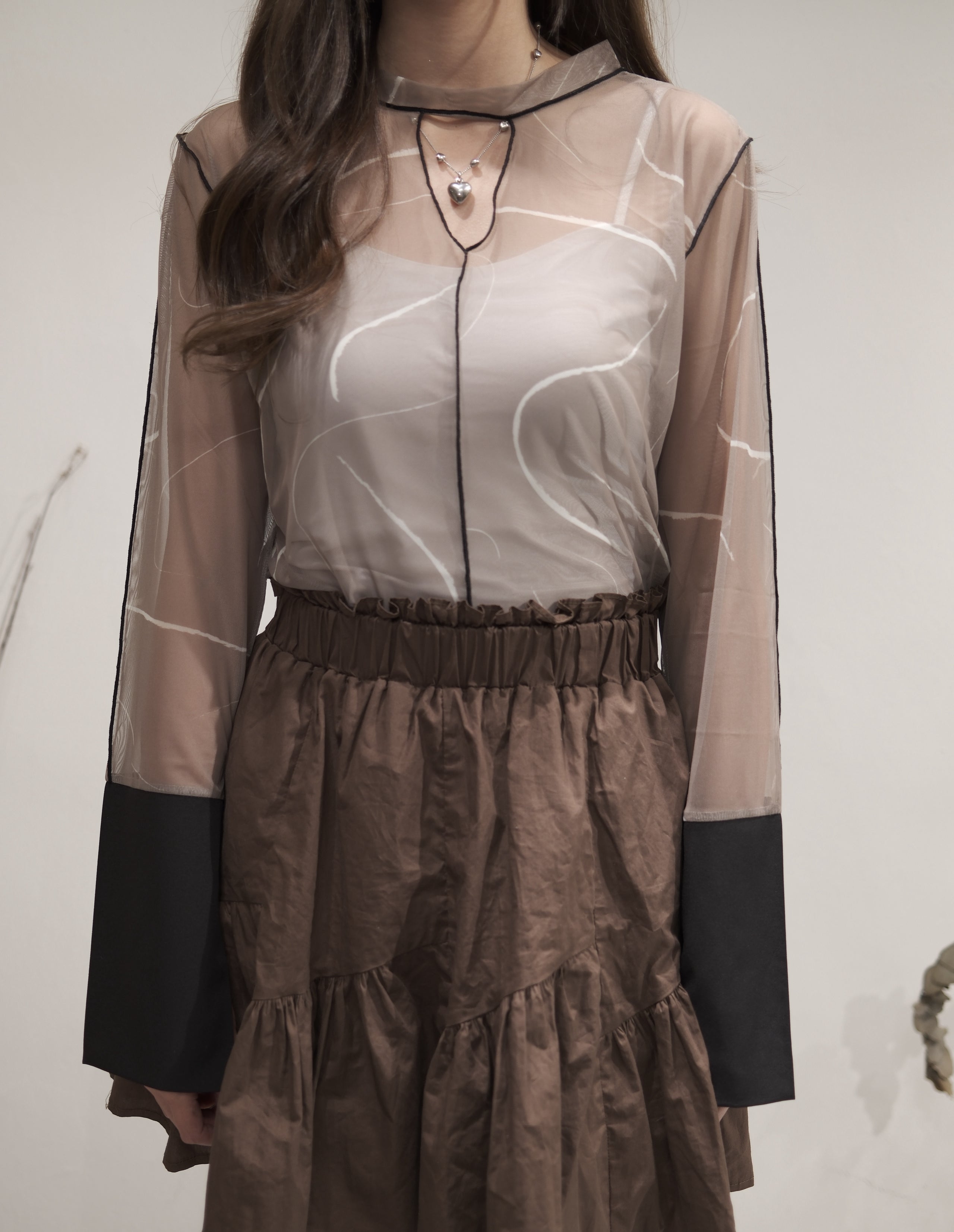 [ 店主自留兩色！] Line see through inner/ blue