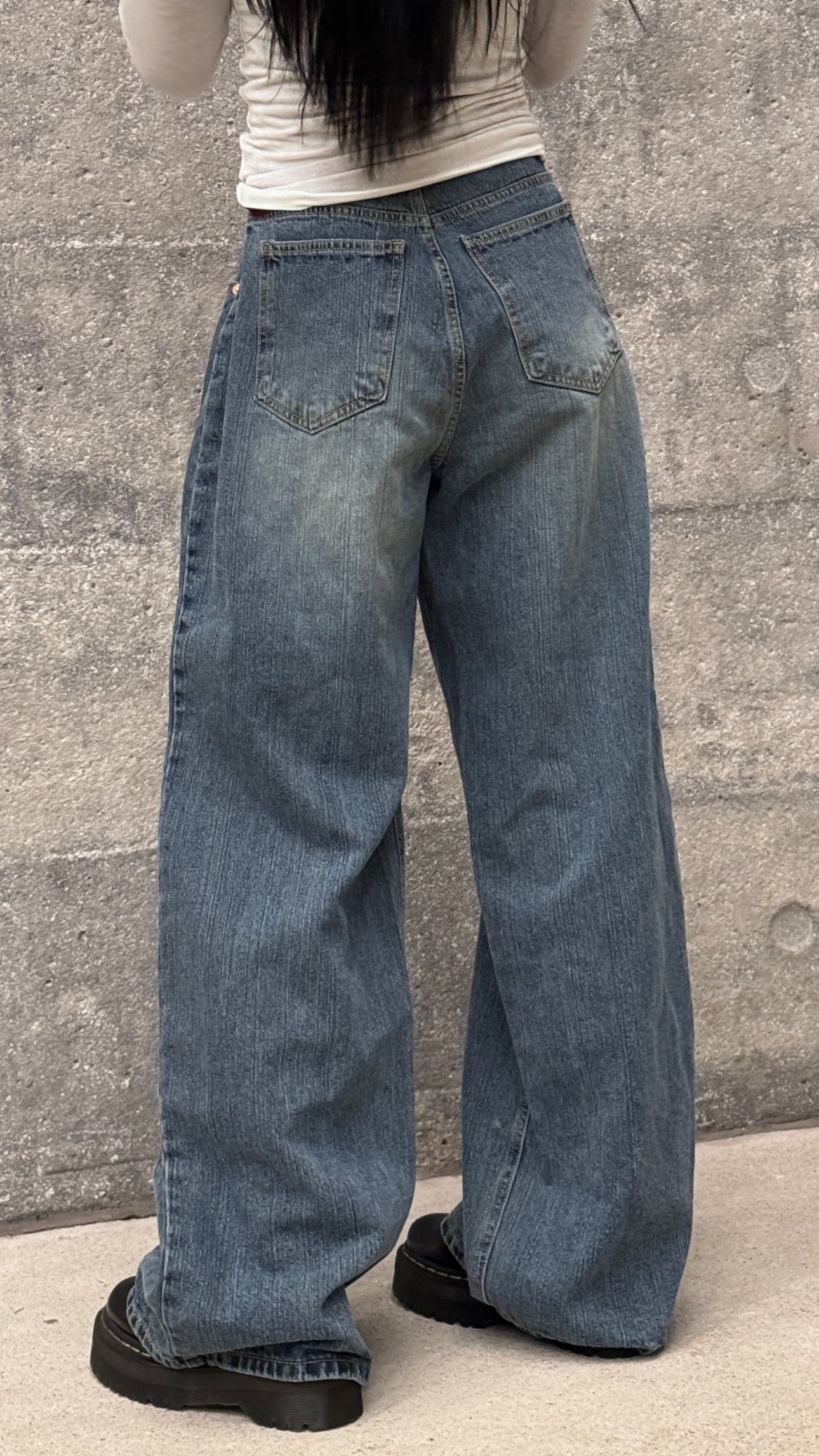 【Denim series👖 !】Baggy Dart jeans / Denim