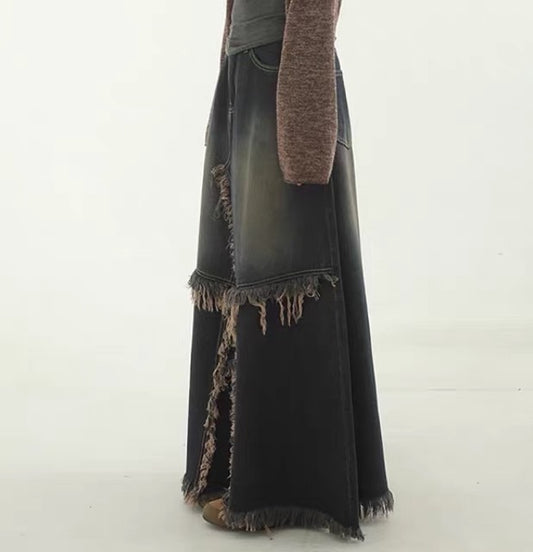 (小個子都可入手!)Hilda denim skirt