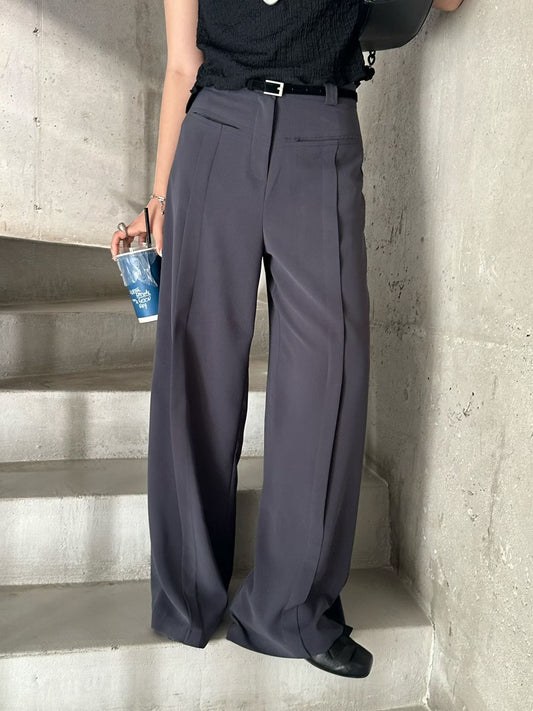 tapered slacks / 2 colors