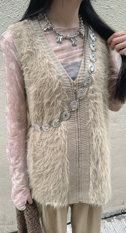 【超推薦!🪹】Momo Vest Top - Beige