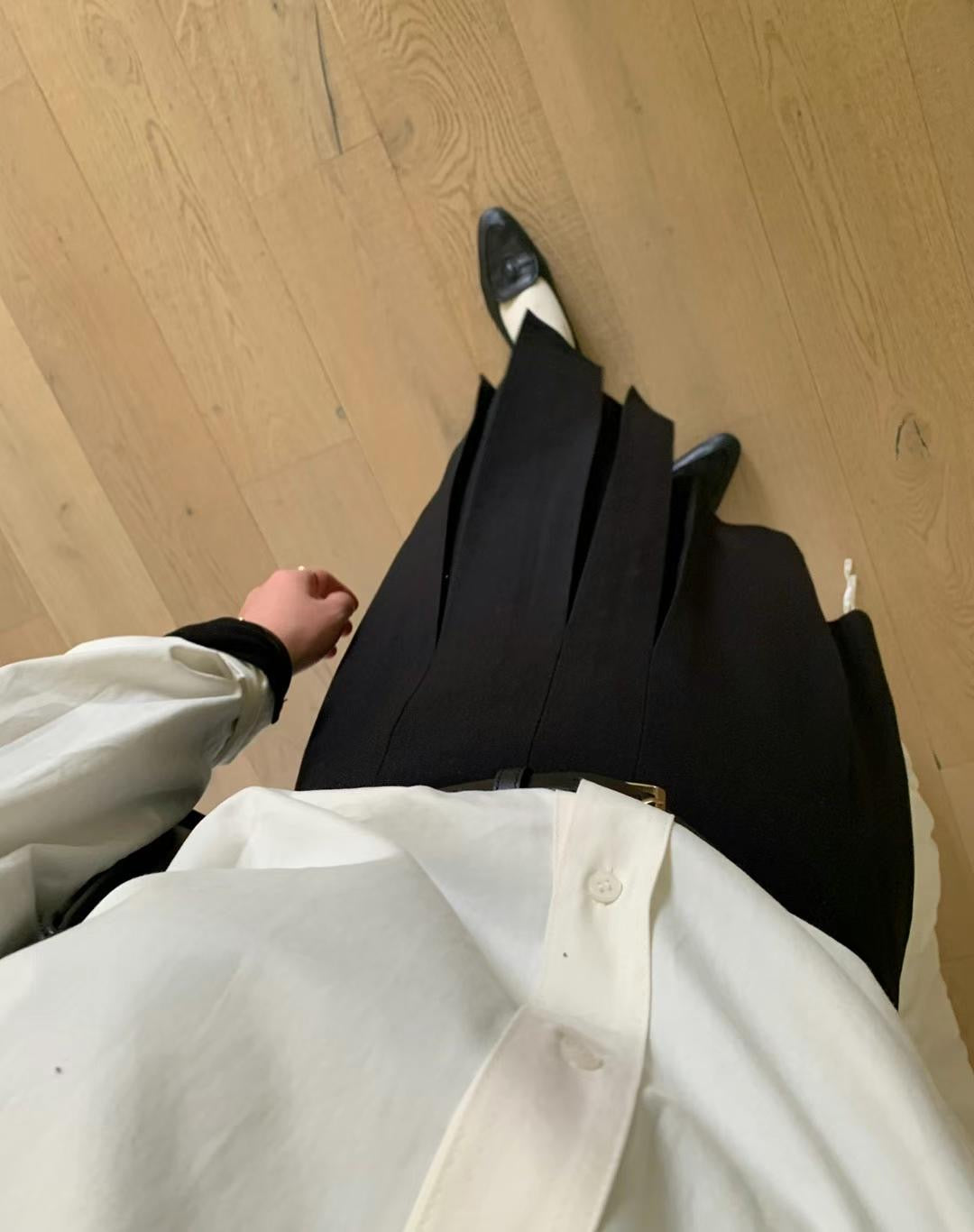 Anka Pleated Skirt