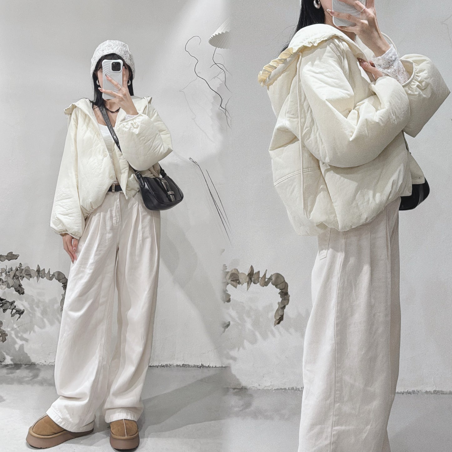 [ 🎀必收荷葉邊抽繩外套！] ranni jacket/ ivory