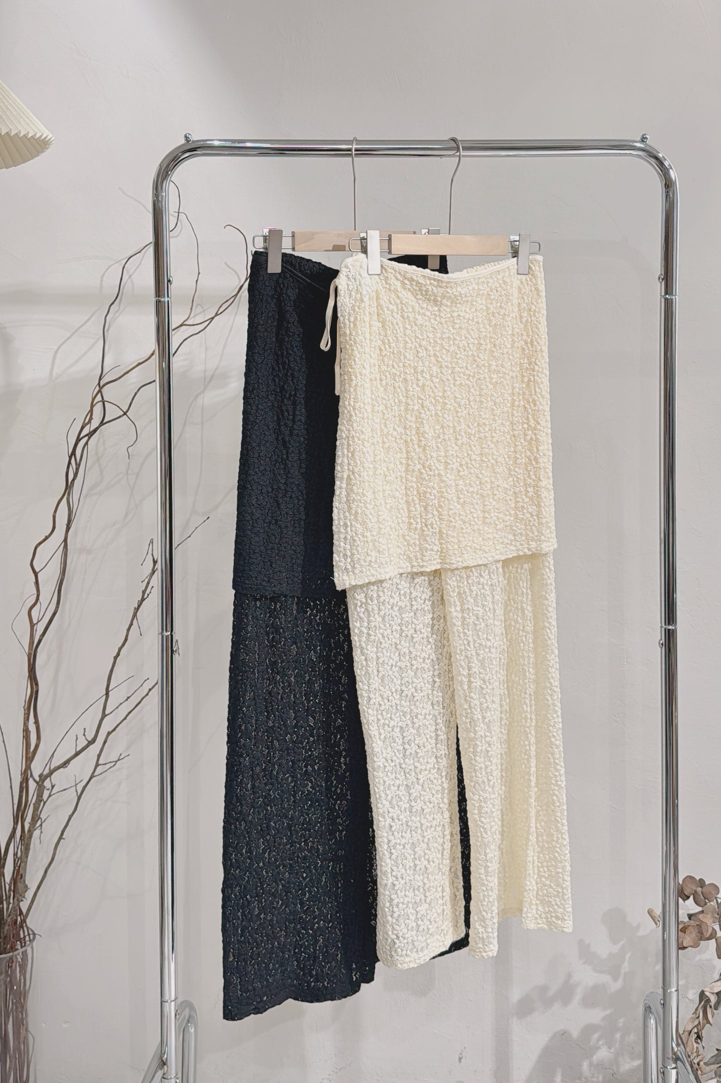 [ 現貨 ₊˚⊹♡ ] [ 連腰巾 ] lace pants / 2 colors