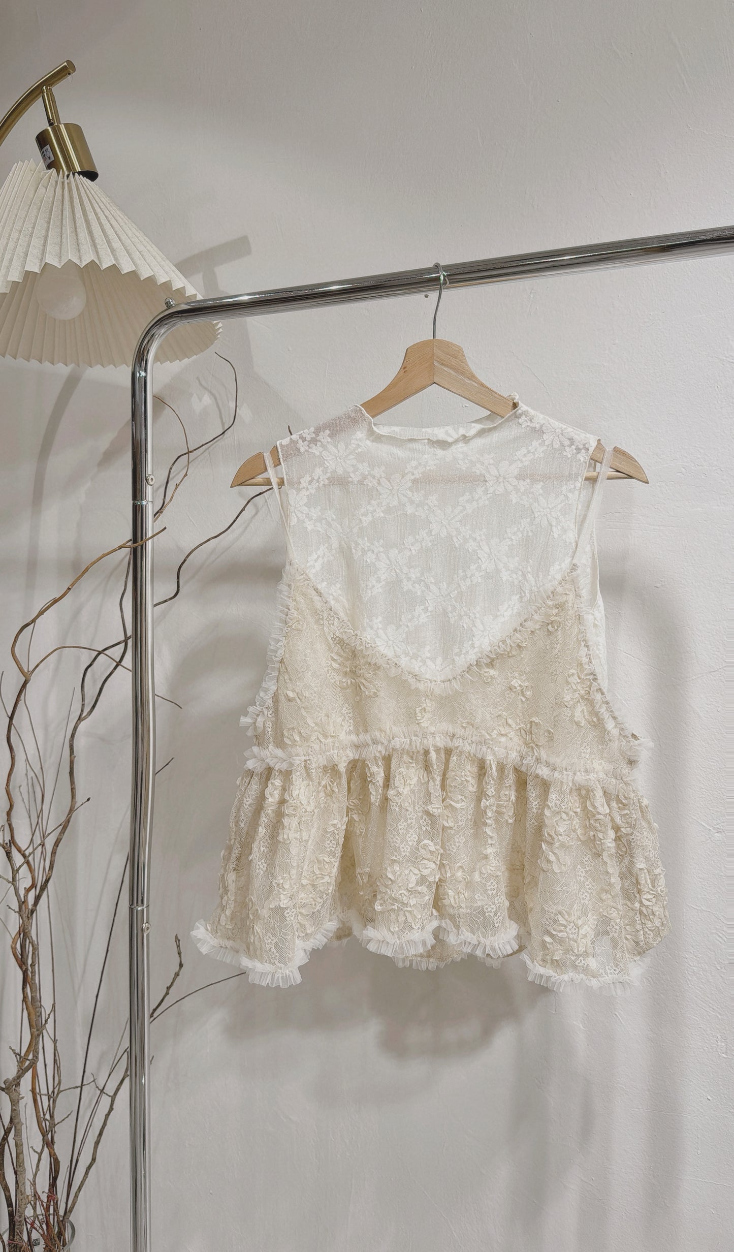 [ 八月限定  ⋆⭒˚.⋆ ] [ 一套兩件 ] set 0874 · cream