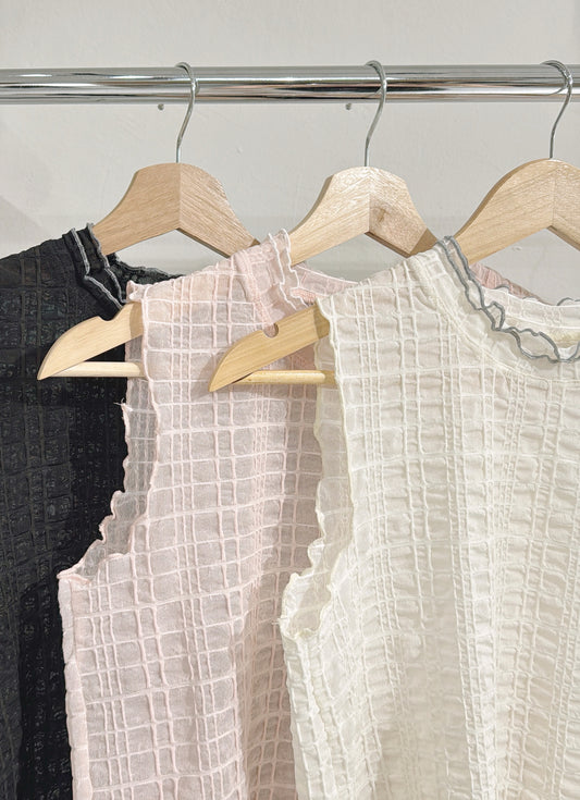 [ ˚.🎀༘⋆ ] checkered vest  / 3 colors