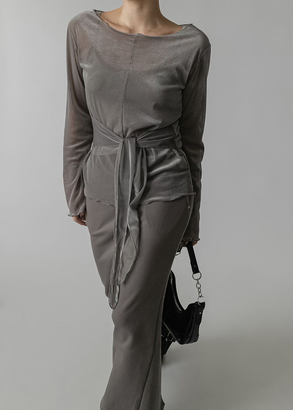 [ 預訂.˚‧💭 ] [ 店主大愛款！] [ little glossy! ] Mesh velvet set / 3 colors