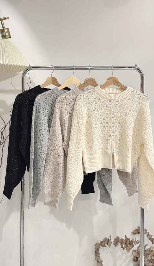 [ 限量現貨 ⋆𐙚 ̊ ] Openwork knitwear / 4 colors