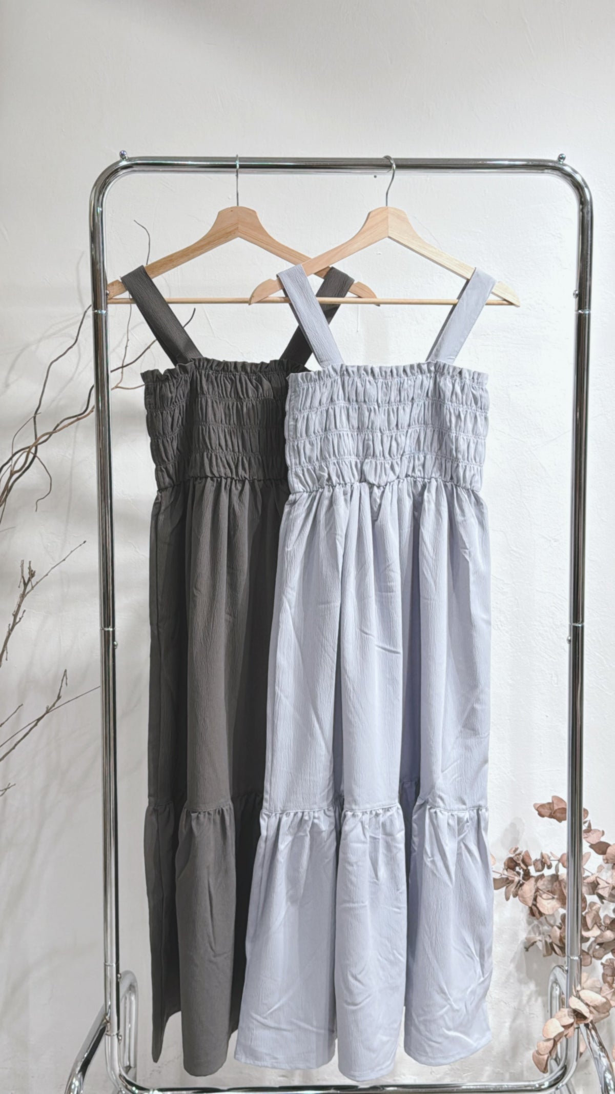 [ 預訂 🪽⋆ ] summer shirring ops / 2 colors