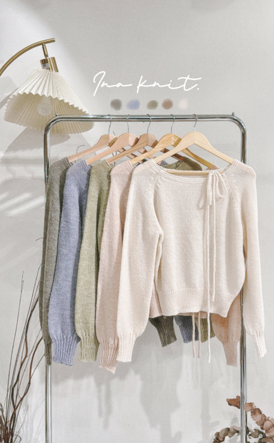 [ 預訂 ⋆✴︎˚｡⋆！] [ spring essentials ] ina knit / 5 colors