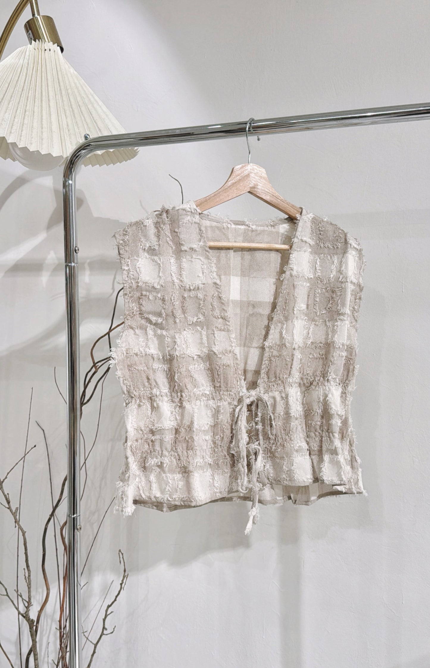 [ ⠀ ⌗🪟 限量! ] [ 布料超美！]Rena checkered top