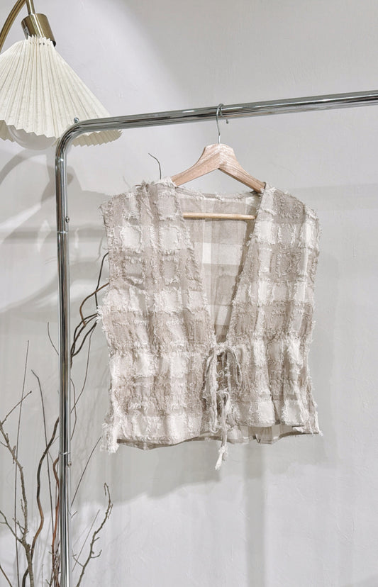 [ ⠀ ⌗🪟 限量! ] [ 布料超美！]Rena checkered top