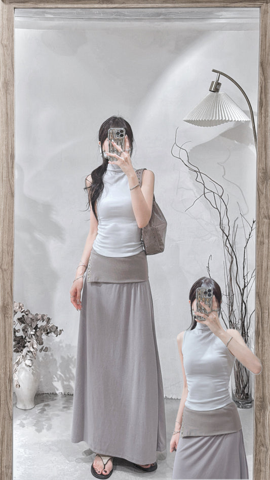[ 六月限定 ⋆⭒˚.⋆ ] [ 一套兩件 ] set 0602 • grey