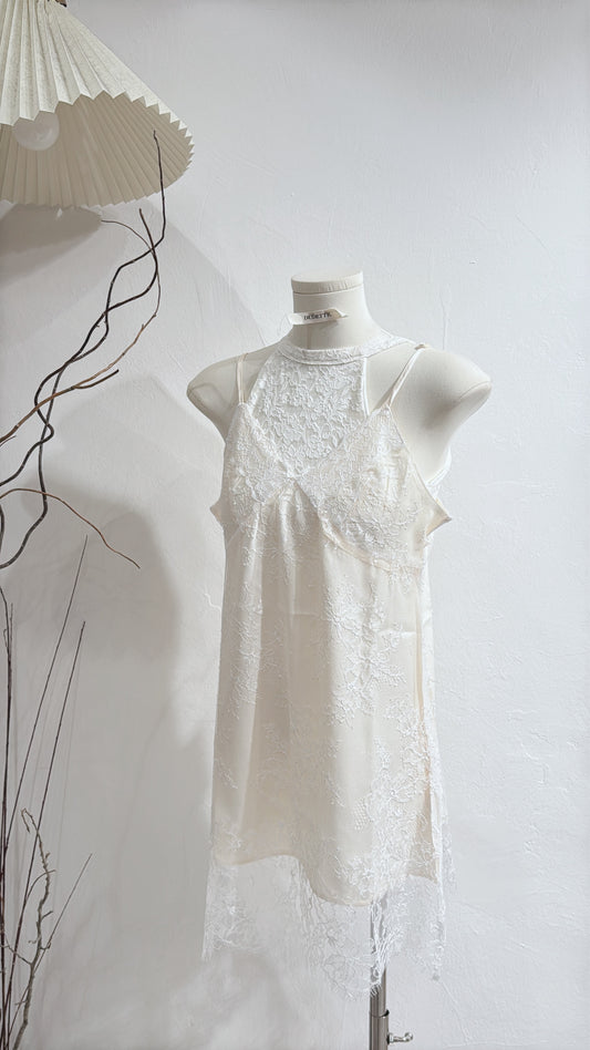 [ 現貨 / 預訂🪽⋆ ] [ 超精緻☆!] Vintage Floral Sheer Lace Tunic Cami