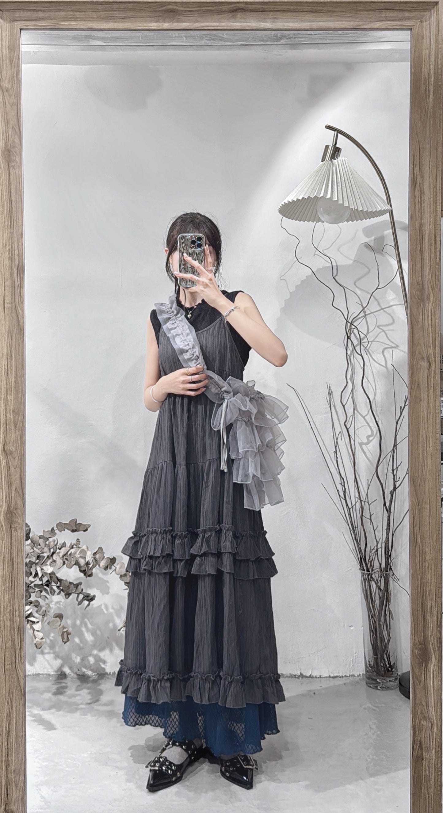[ 預訂  ⋅˚₊‧ ] cake layered ops / charcoal