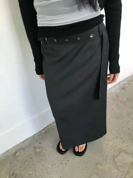 [ .✦ ݁˖ 預訂 ] [ 店主自留款！] belted skirt / 2 colors