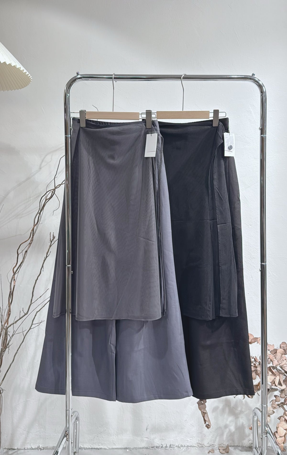 [ 預訂🪽⋆ ] [ 連腰巾 ] layered tulle wrap pants / 2 colors