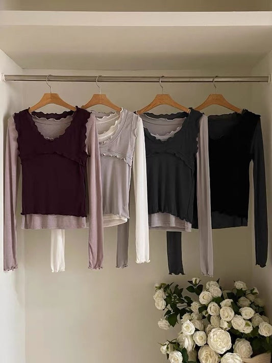 ［ 預訂 🐈‍⬛✨ ] layered ruffle set / 4 colors