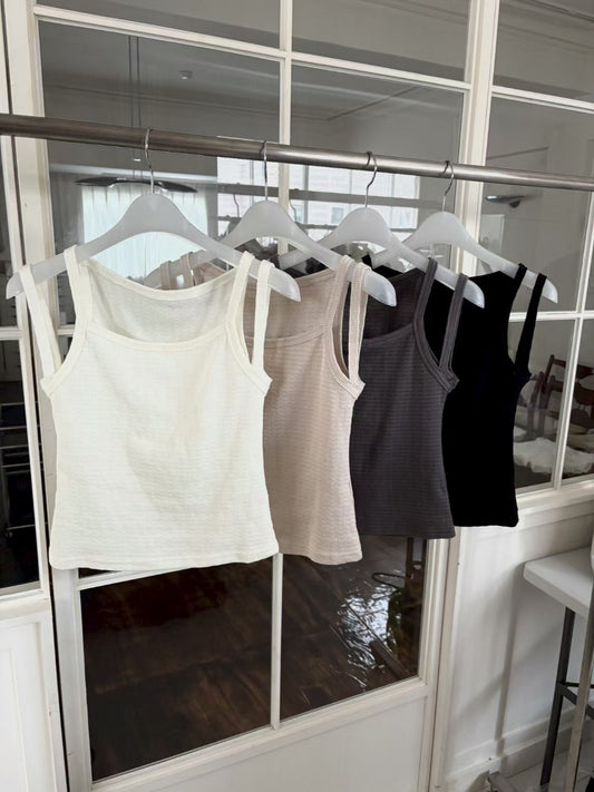 [ 預訂🪽⋆ ՙִՙ ] basic layered cami • 3 colors