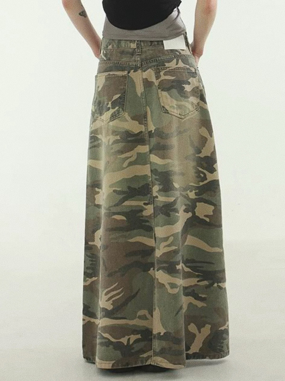 [ 預訂 ] Camo denim skirt