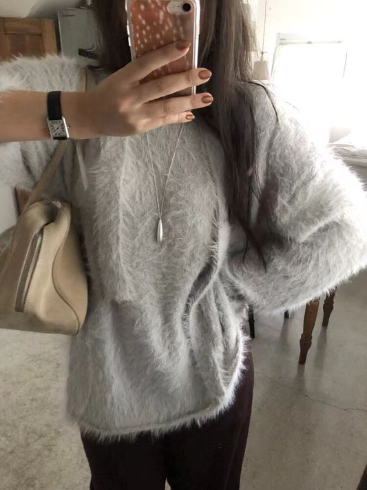 [ 限量現貨⋆⁺₊❅ ] [ 必入！店主極推！]  fluffy muffler knit / grey