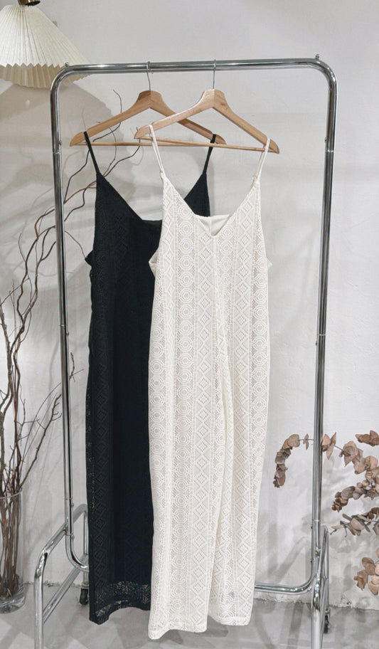 [ 現貨 / 預訂🪽⋆ ՙִՙ ] lace jumpsuit • 2 colors