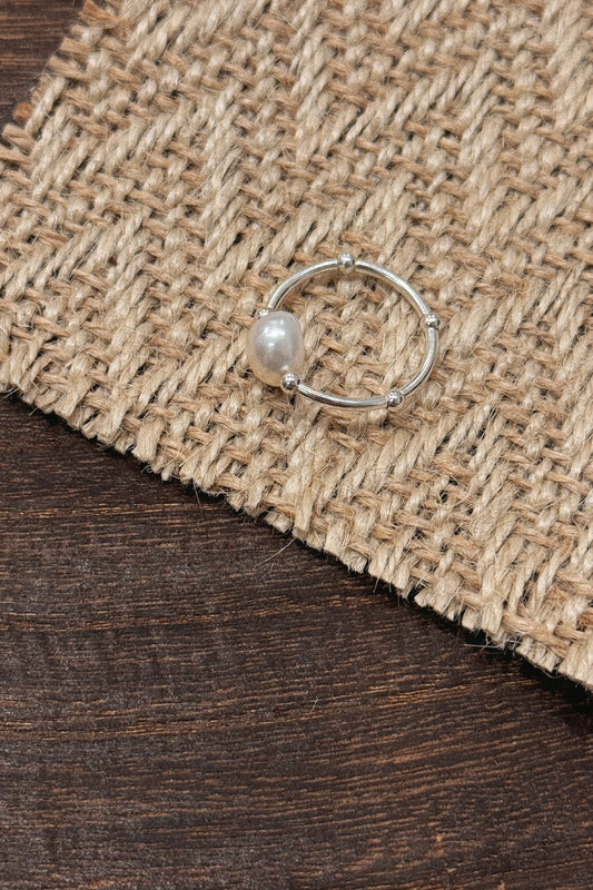 [ 預訂⋆⭒˚.⋆ ] ⁹²⁵ ˢⁱˡᵛᵉʳ/ pearl ring