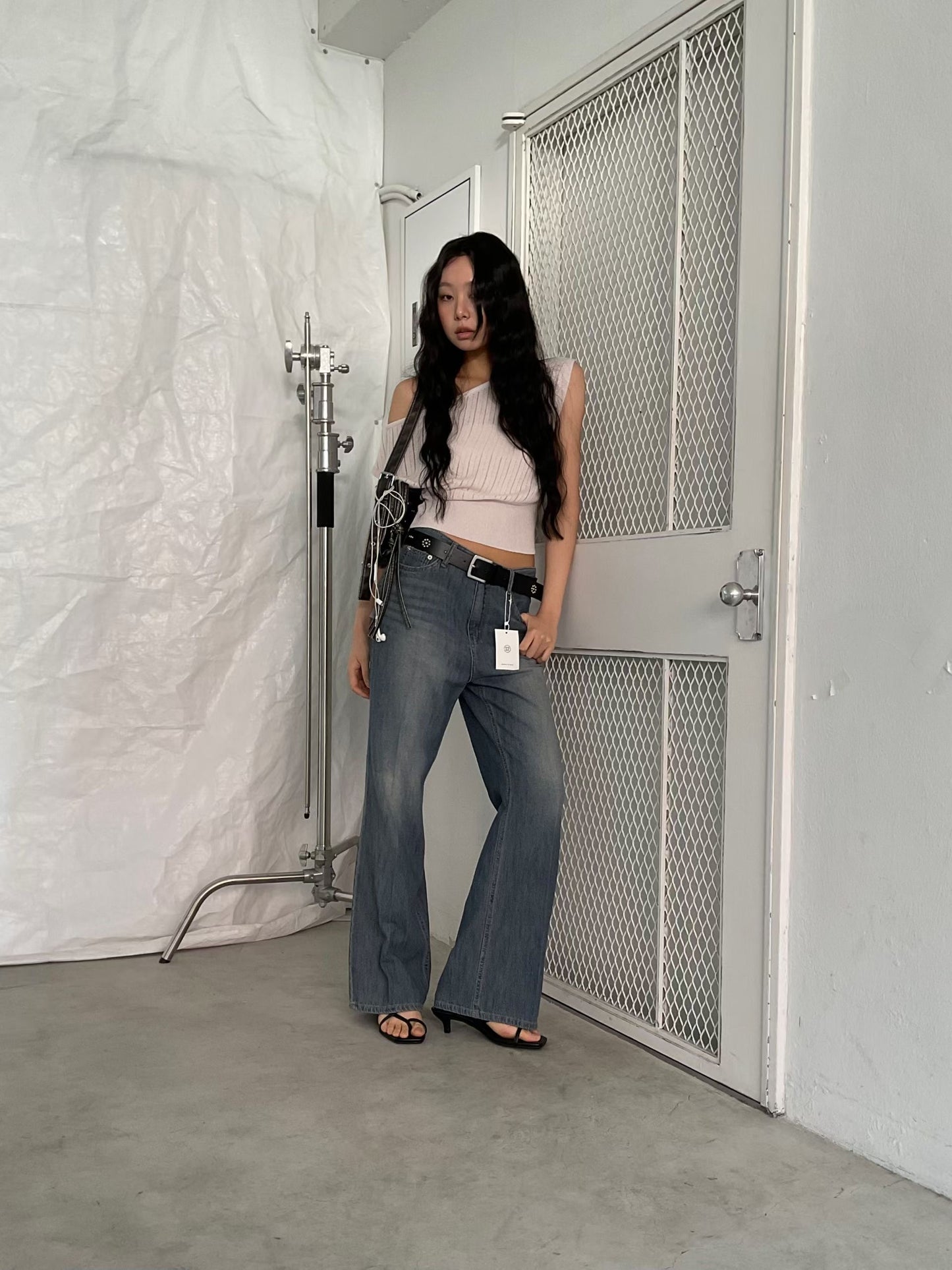 [ 預訂 🪽⋆ ՙִՙ ] linen unbalanced top • 2 colors