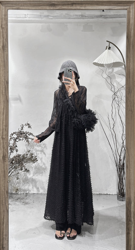 Set price 102/ lace outer + feather ops