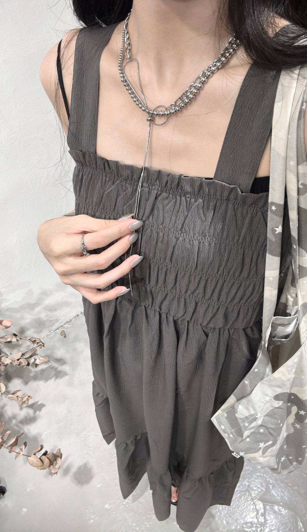 [ 預訂 🪽⋆ ] summer shirring ops / 2 colors