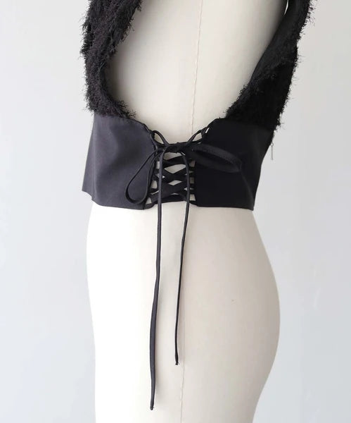 [ 日系女生必入！］feather vest / 2 colors