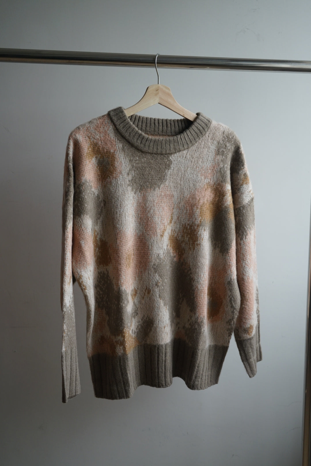【Colorful option!🌈】Mixed knitted Sweater / Orange