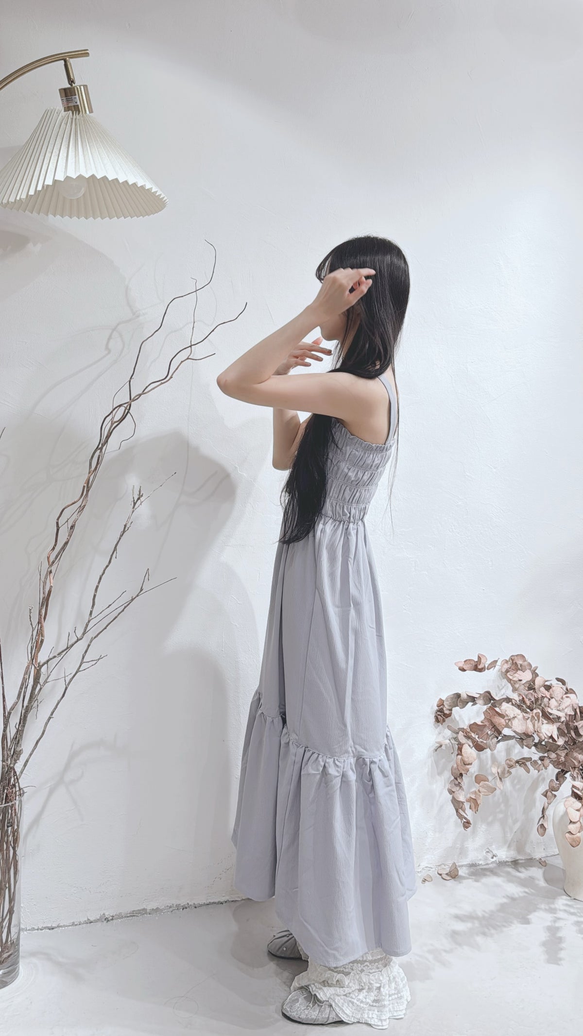 [ 預訂 🪽⋆ ] summer shirring ops / 2 colors