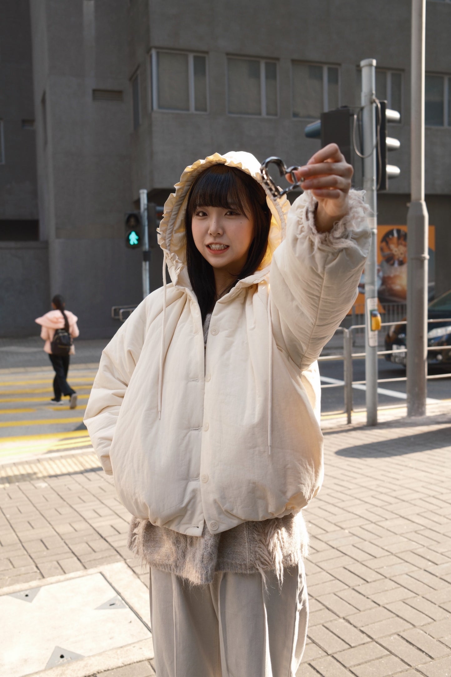[ 🎀必收荷葉邊抽繩外套！] ranni jacket/ ivory