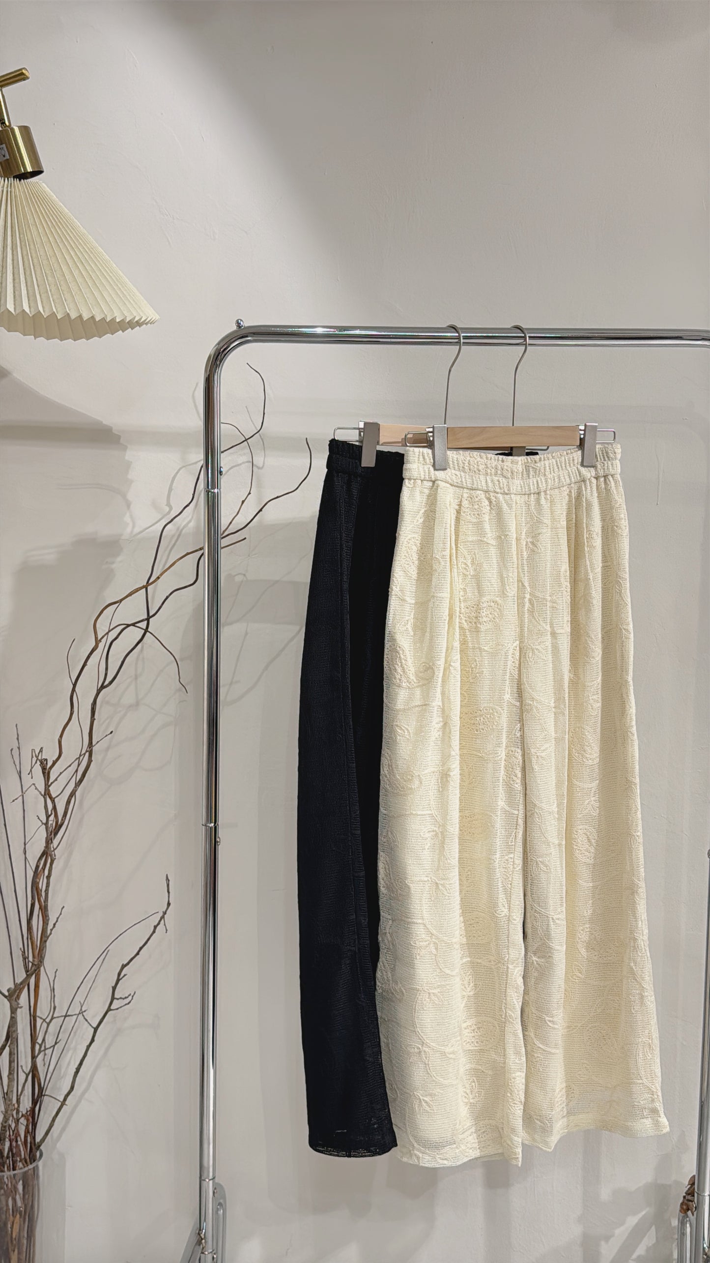 [ 現貨 / 預訂🪽⋆ ՙִՙ ] cute lace wide pants / 2 colors