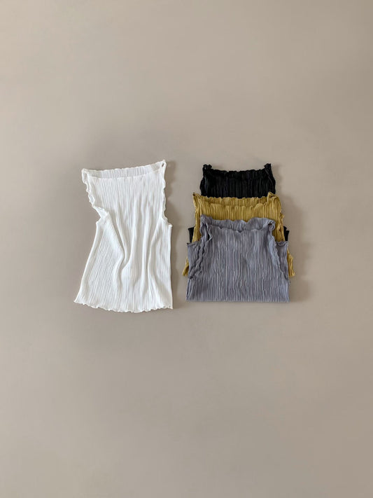 twisted pleated cami / 4 colors