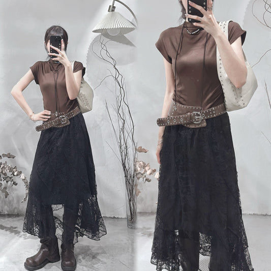 [  預訂˚.🎀༘⋆ ] [ 店主大推！超好穿！] Cotton simon tee / brown