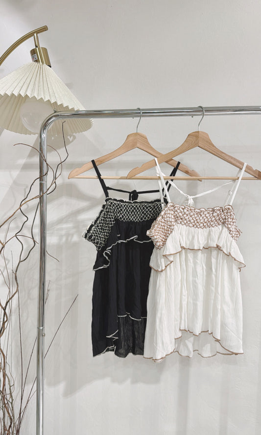 [ 現貨/預訂˚⊹♡ ] [paris's picks!]  rayon cami / 2 colors