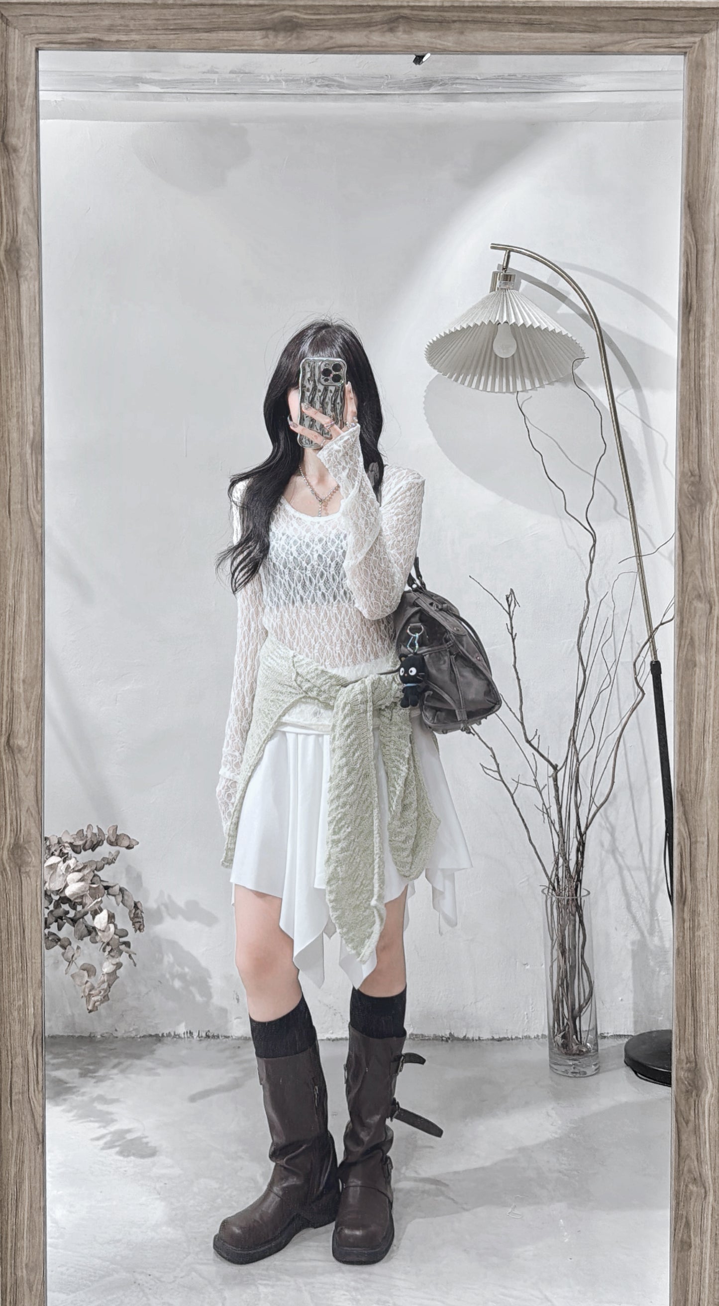 [ ✰ 預訂 ] eyelet skirt / 3 colors