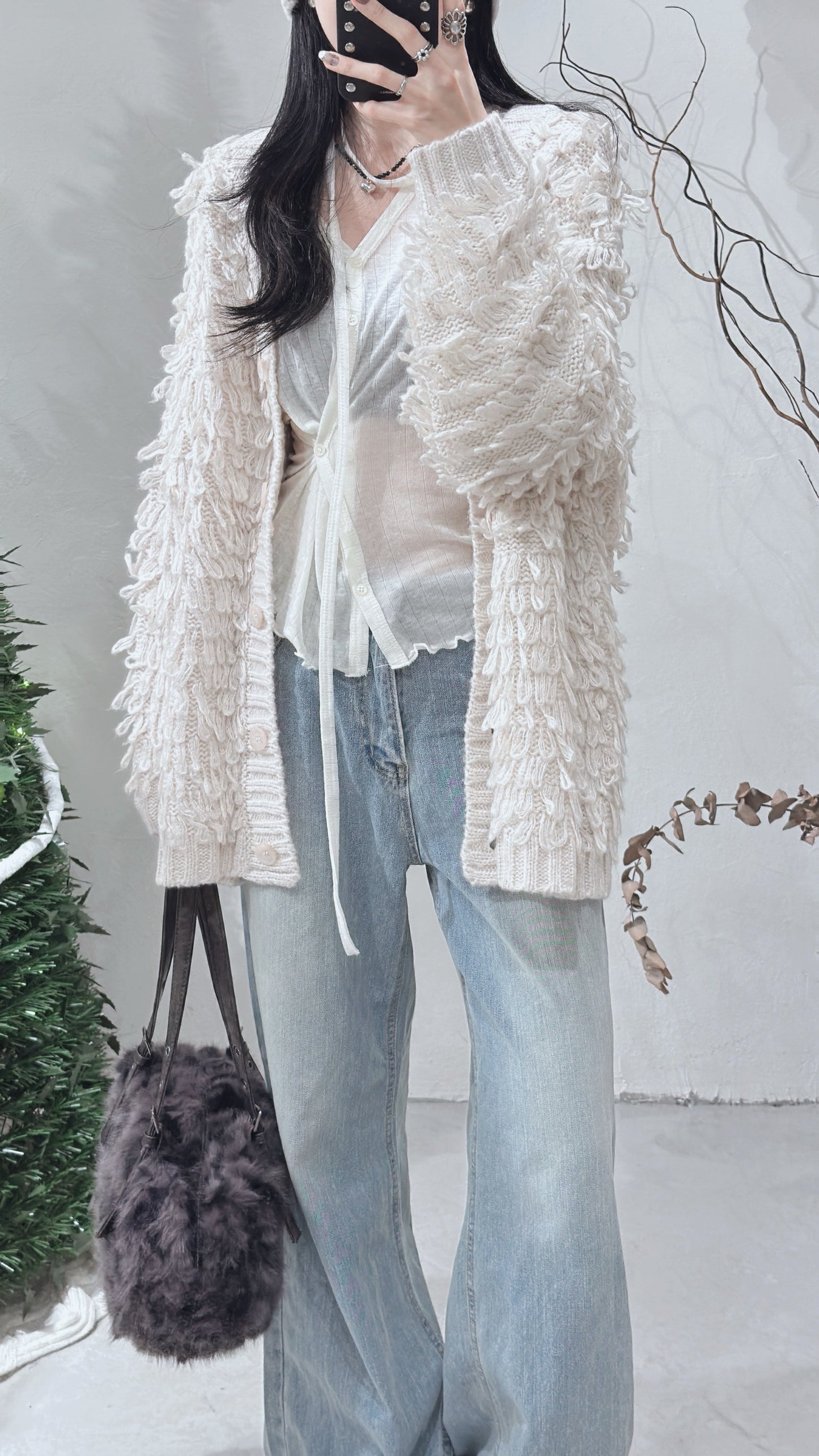 【日系感 UP 🔝 】Hayee outer/ ivory