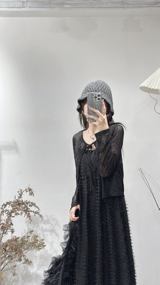 Set price 102/ lace outer + feather ops