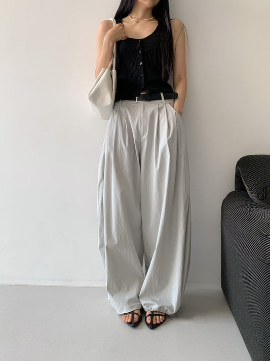 [ 預訂🪽⋆ ] [ 日常款！] Breeze Drawstring Wide Pants • 4 colors