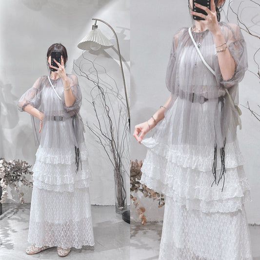 [ 現貨/預訂˚⊹♡ ] [2-ways! 前後兩穿]  jamie blouse / grey