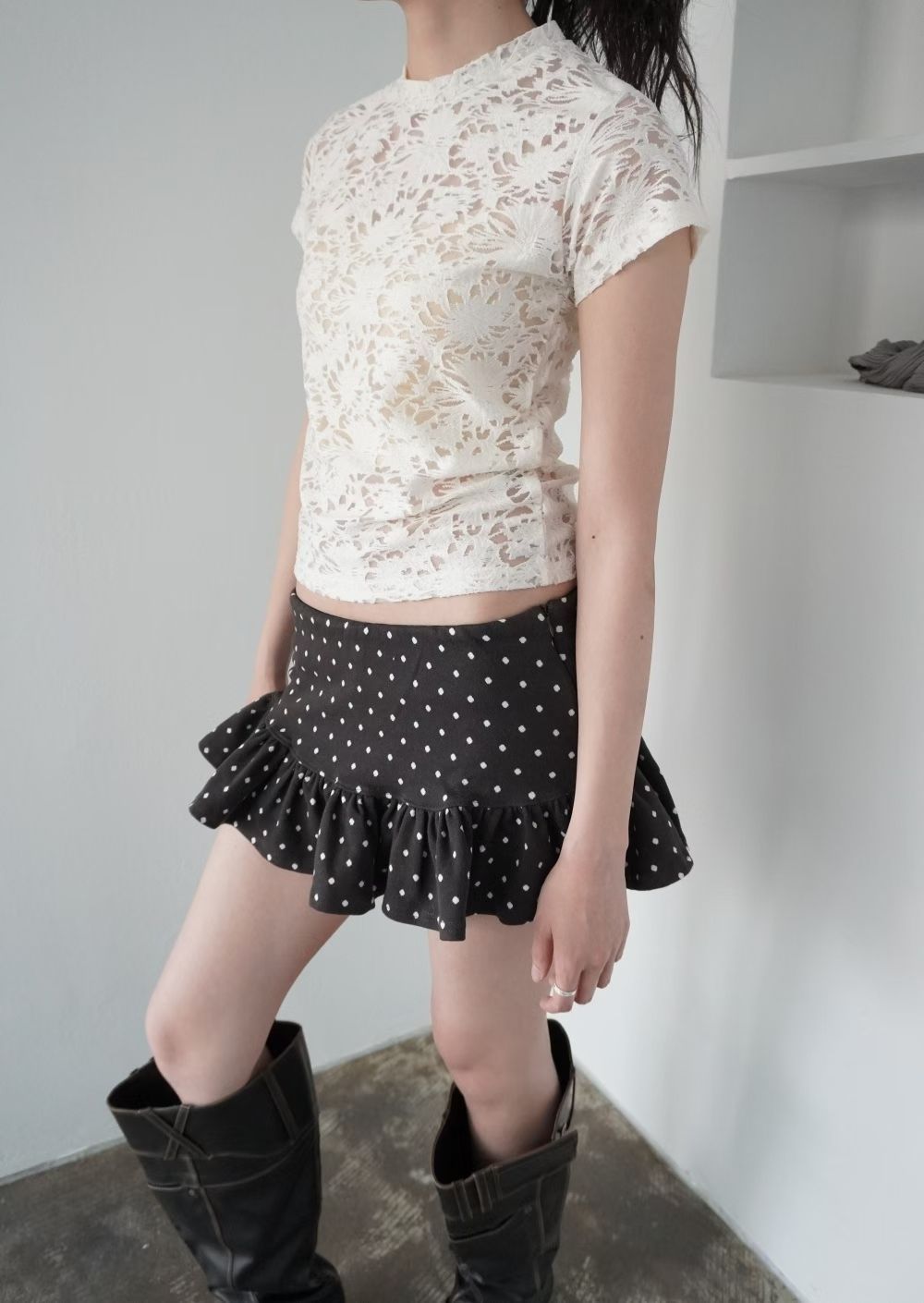 [ 預訂   ₊˚⊹♡ ] patterned tee / 3 colors