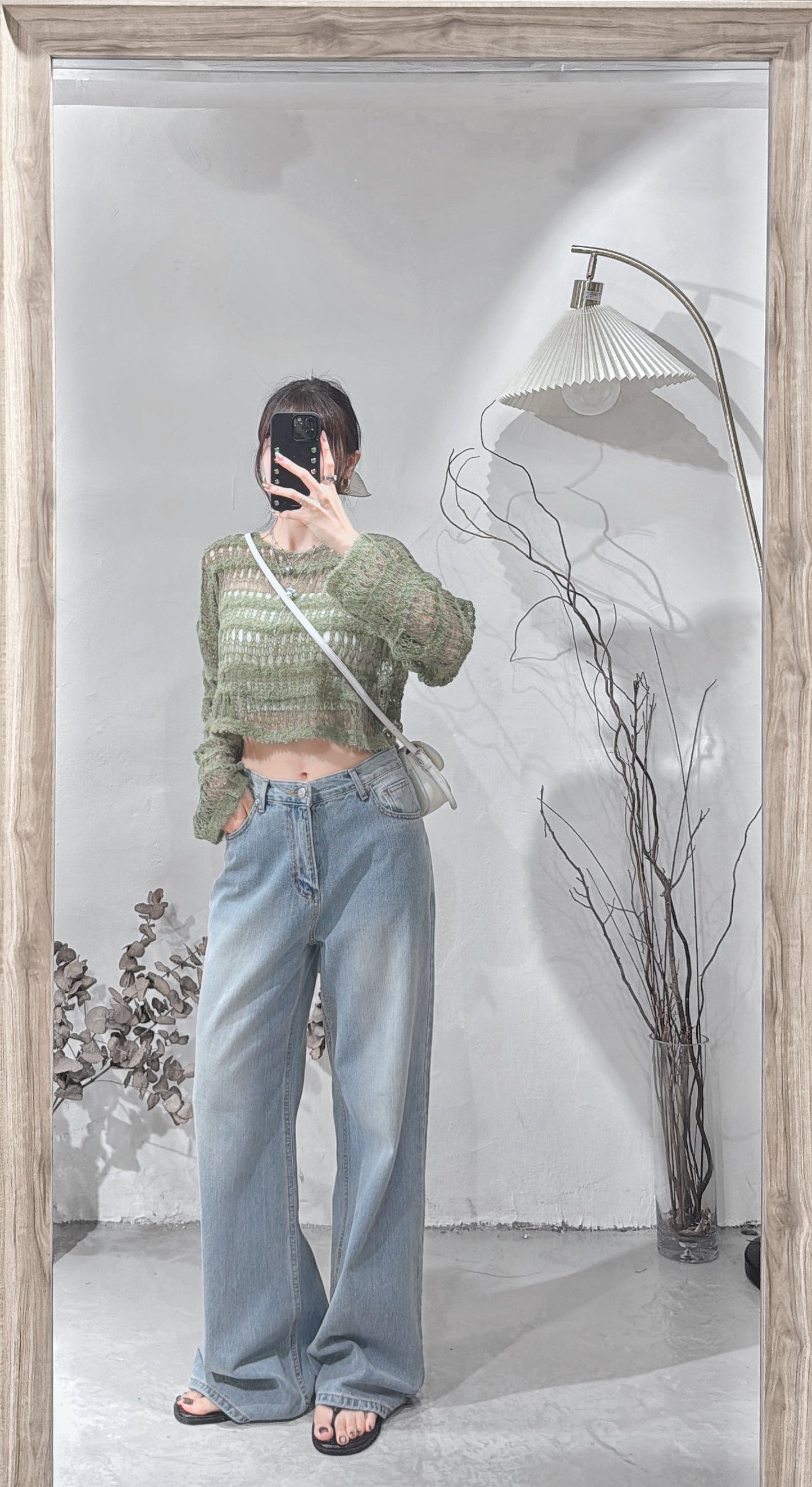[ 店主自留! ] Washed little flare jeans / denim