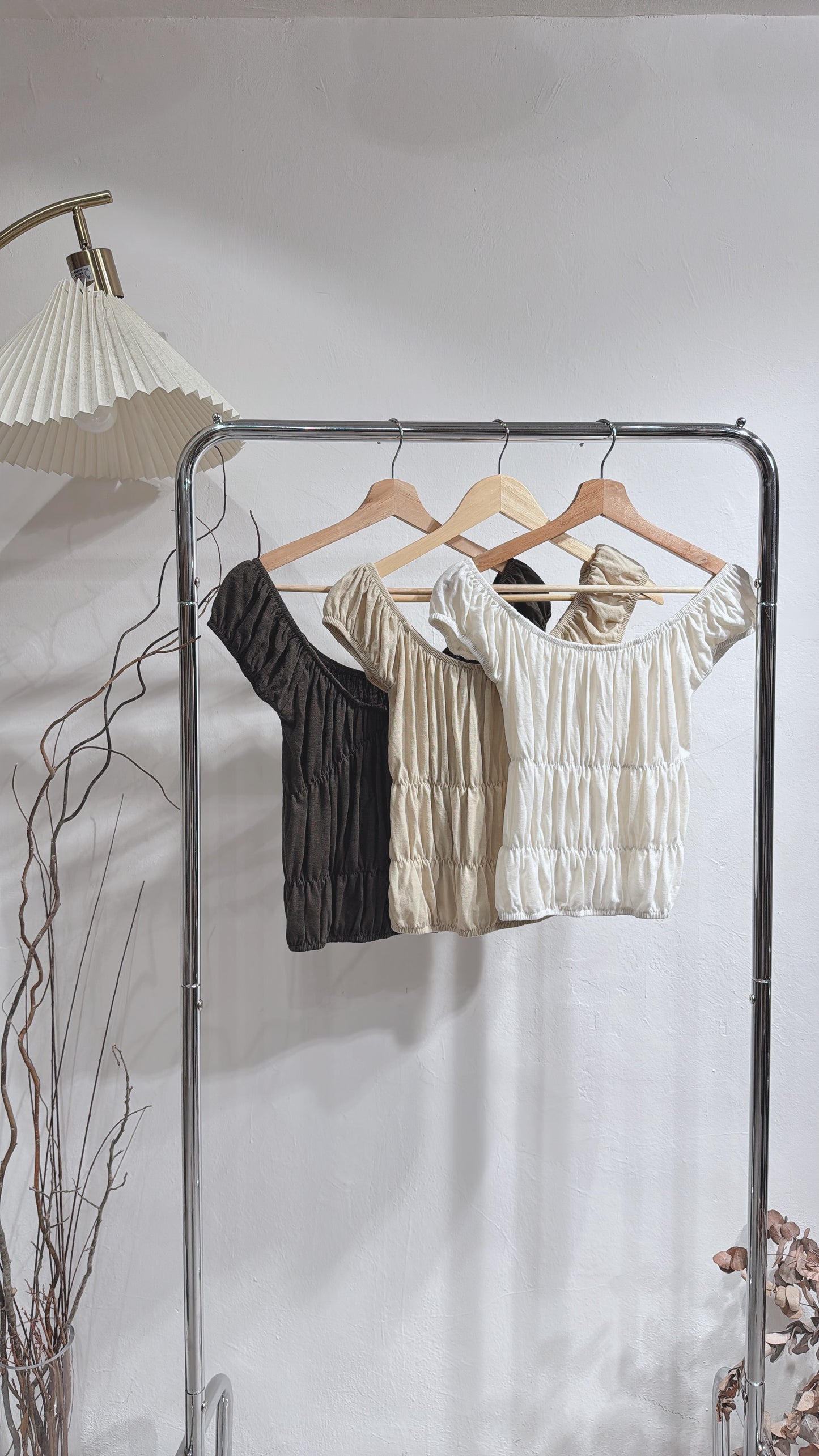 [ 預訂🪽⋆ ] [ 日常 daily picks ! ] shirring cozy top / 3 colors