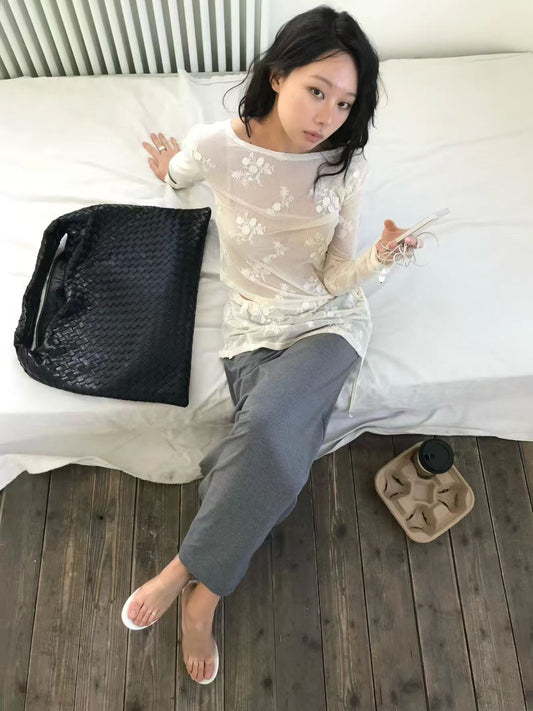 [ our picks! (˶ᵔ ᵕ ᵔ˶) ‹𝟹 ] [ 預訂 ]  floral long sleeve / 2 colors